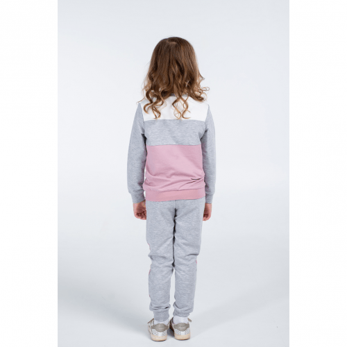Детский костюм для девочки из двунитки Vidoli от 4.5 до 6 лет Серый G-20623W
