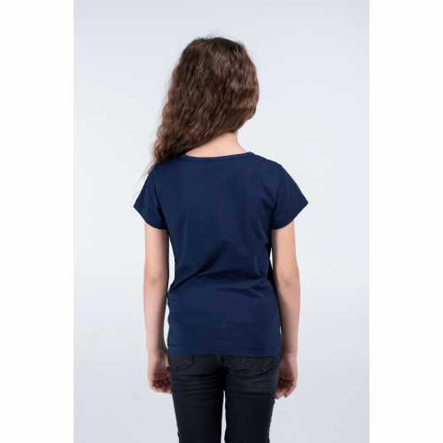 Детская футболка для девочки Vidoli от 7 до 11 лет Синий/Серебро G-20915S