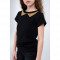Детская футболка для девочки Vidoli от 7 до 11 лет Черный/Золото G-20915S