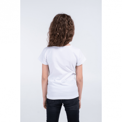 Детская футболка для девочки Vidoli от 7 до 11 лет Белый/Золото G-20915S