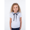 Детская футболка для девочки Vidoli от 10 до 11 лет Белый/Черный G-20918S