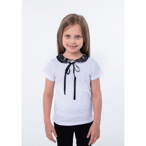 Детская футболка для девочки Vidoli от 7 до 11 лет Белый G-20918S