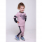Детский костюм для девочки из двунитки Vidoli от 5 до 7 лет Пудровый G-20624W