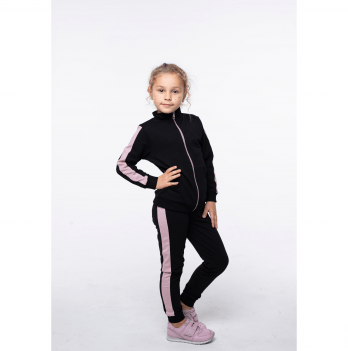 Детский спортивный костюм для девочки Vidoli от 7 до 8 лет Черный G-20629W