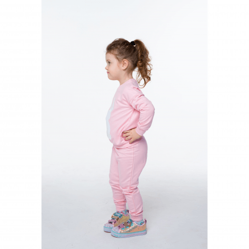 Детский костюм для девочки из двунитки Vidoli от 4.5 до 6 лет Розовый G-21643W