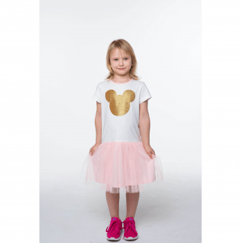 Детское платье для девочки Vidoli от 6 до 8 лет Молочный G-21875S