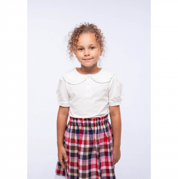 Детская блузка для девочки Vidoli от 7 до 11 лет Молочный G-21932S