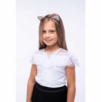 Детская блузка для девочки Vidoli от 7 до 9 лет Белый G-21938S