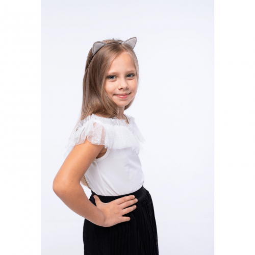 Детская блузка для девочки Vidoli от 7 до 9 лет Молочный G-21938S