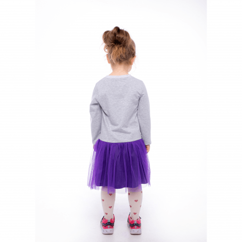 Детское платье для девочки Vidoli от 3.5 до 5.5 лет Серый G-21888W