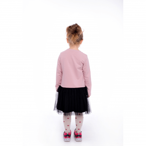 Детское платье для девочки Vidoli от 3.5 до 5.5 лет Пудровый G-21888W