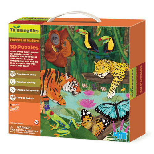 Пазлы для детей 4M Thinking Kits Тропический лес 00-04678