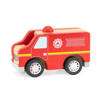 Детская игрушка из дерева машинка Viga Toys Пожарная 44512