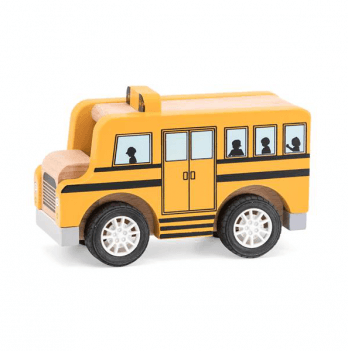 Детская игрушка из дерева машинка Viga Toys Школьный автобус 44514