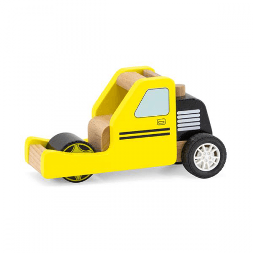 Детская игрушка из дерева машинка Viga Toys Дорожный каток 44518