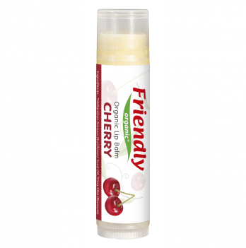 Бальзам для губ Friendly organic с ароматом вишни 4,25 гр 1077118867