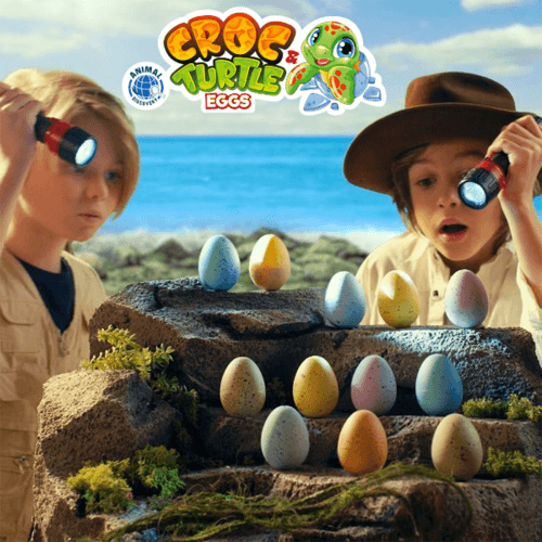 Растущая игрушка для детей #sbabam Крокодилы и черепахи в яйце T070-2019
