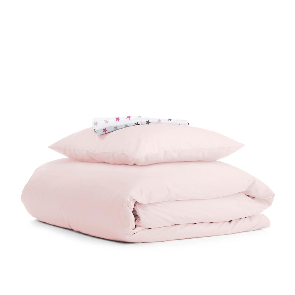 Постельное белье для подростков Cosas 155х215 см Розовый/Красный Ranfors_Rose_StarsGreyRose_155