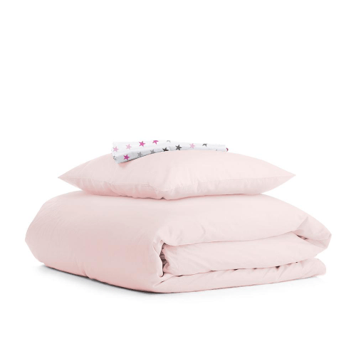 Постельное белье для подростков Cosas 155х215 см Розовый/Красный Ranfors_Rose_StarsGreyRose_155