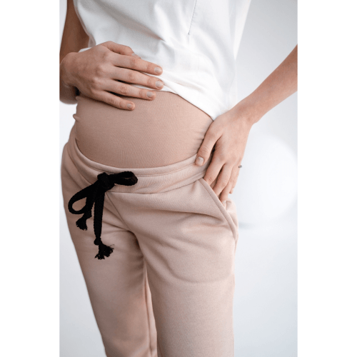 Спортивные штаны для беременных To Be на флисе Бежевый 4040115-4