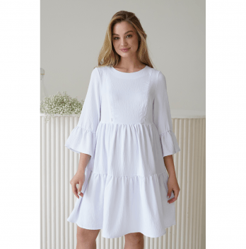 Летнее платье для беременных и кормящих To Be Белый 1459735