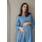 Летнее платье для беременных и кормящих To Be Голубой 4291734