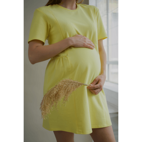 Летнее платье для беременных и кормящих To Be Желтый 4242262