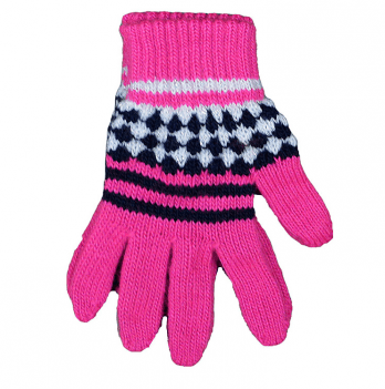 Перчатки детские для девочки Margot Bis Розовый от 9 до 12 лет Queen