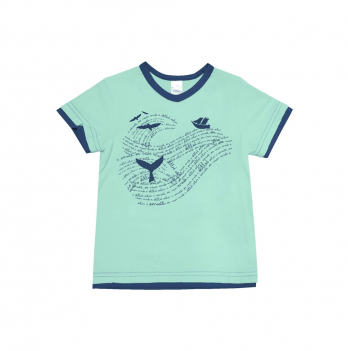 Детская футболка для мальчика Smil Светло-зеленый на 8 лет 110455