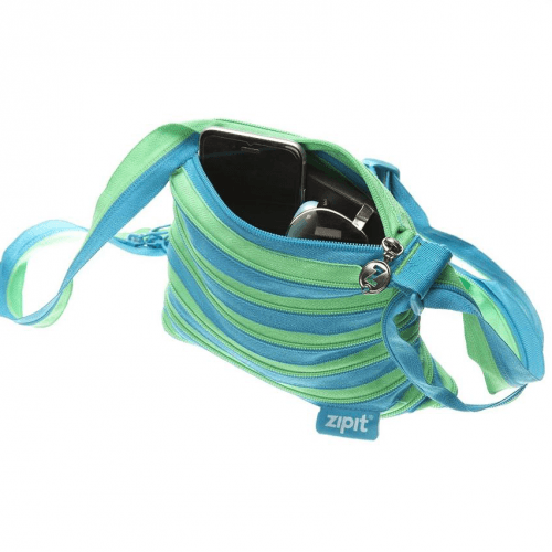 Женская сумка летняя Zipit Medium Turquise Blue & Spring Green Голубой/Зеленый ZBD-15