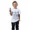 Детская футболка для мальчика Девид стар Белый/Серый 6 лет 06ф