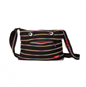 Женская сумка летняя Zipit Monsters Black & Rainbow Teeth Черный ZBDM-2