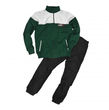Спортивный костюм для мальчика JOIKS Черный/Зеленый 10-12 лет 033
