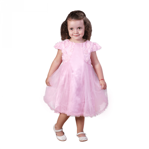 Нарядное платье на девочку Piccolo Розовый 4-6 лет Золушка