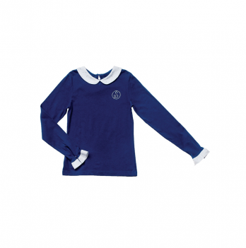 Детская блузка для девочки Smil Темно-синий от 5 до 6 лет 114211