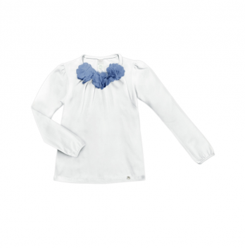 Детская блузка для девочки Smil Белый/Синий на 14 лет 114469
