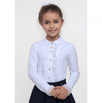 Детская блузка для девочки Smil Белый на 14 лет 114514