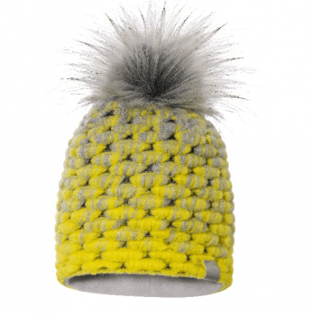 Вязаная шапка детская зимняя Broel Желтый 1-2 года OPRA