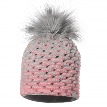 Вязаная шапка детская зимняя Broel Розовый 1-2 года OPRA