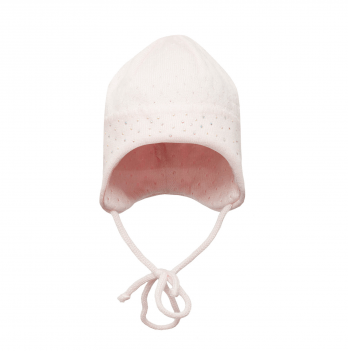 Вязаная шапка детская демисезонная Broel Розовый 0-9 месяцев ASTORIA