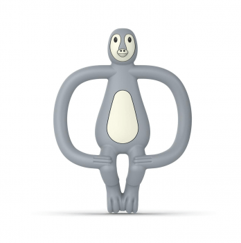 Прорезыватель для зубов Matchstick Monkey Пингвин 11 см Серый MM-PE-001