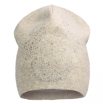 Вязаная шапка детская зимняя Девид стар Бежевый 1-2 года 1937