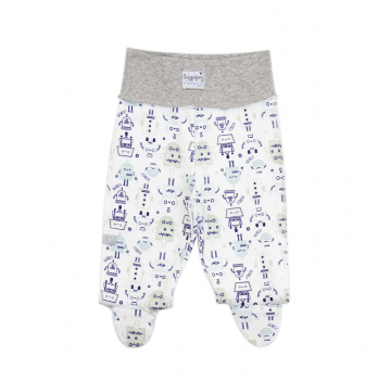 Детские штанишки для мальчика Smil Белый/Серый от 0 до 3 мес 107321