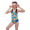Спортивный купальник для девочки Keyzi Синий/Голубой 14 лет Colorful
