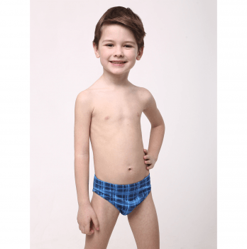 Детские плавки для мальчика Keyzi Синий/Голубой 7-9 лет Classic small slip