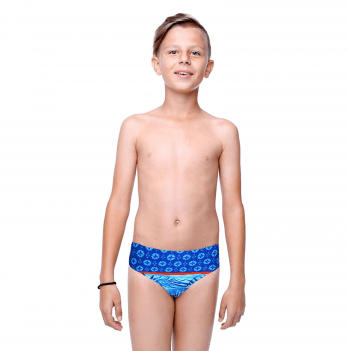Детские плавки для мальчика Keyzi Синий/Красный 10-14 лет Leaf slip