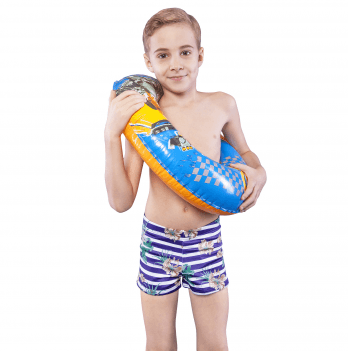 Детские плавки для мальчика Keyzi Синий/Белый 10-14 лет New Style