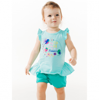 Детские шорты для девочки Smil Цветочная феерия Зеленый 6-18 месяцев 112284