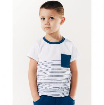 Детская футболка для мальчика Smil Белый на 9 лет 110508-1