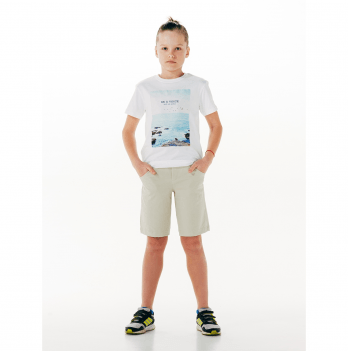 Детская футболка для мальчика Smil Белый на 8 лет 110535